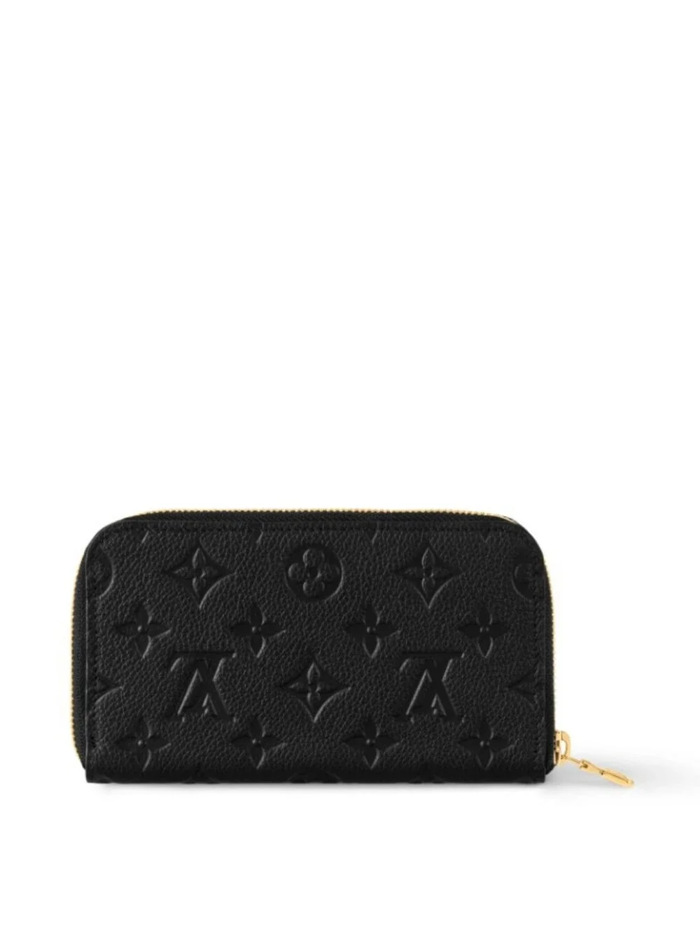 Louis Vuitton Black Embossed Zip Wallet